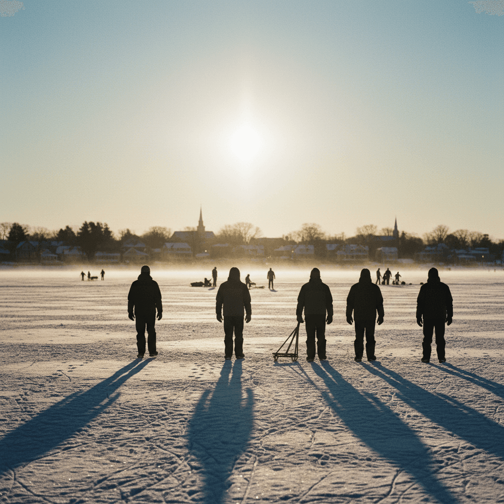 Great South Bay Freezes Over: Rare Winter Ice Draws Ice-Scooters and Highlights Resilience in Bay Shore, Brightwaters, and Patchogue