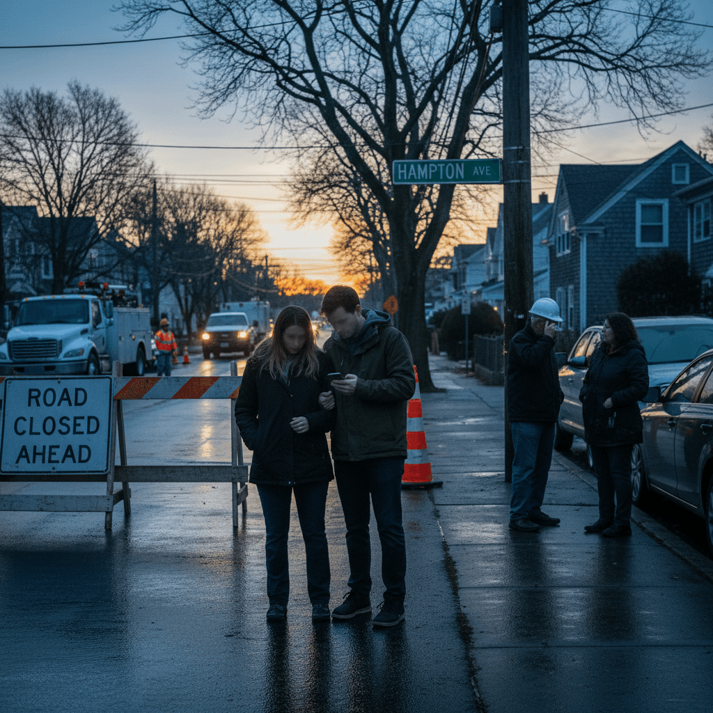 Hampton Avenue in Hampton Bays Closes Monday for Utility Works